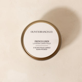 French Linen Scented Candle